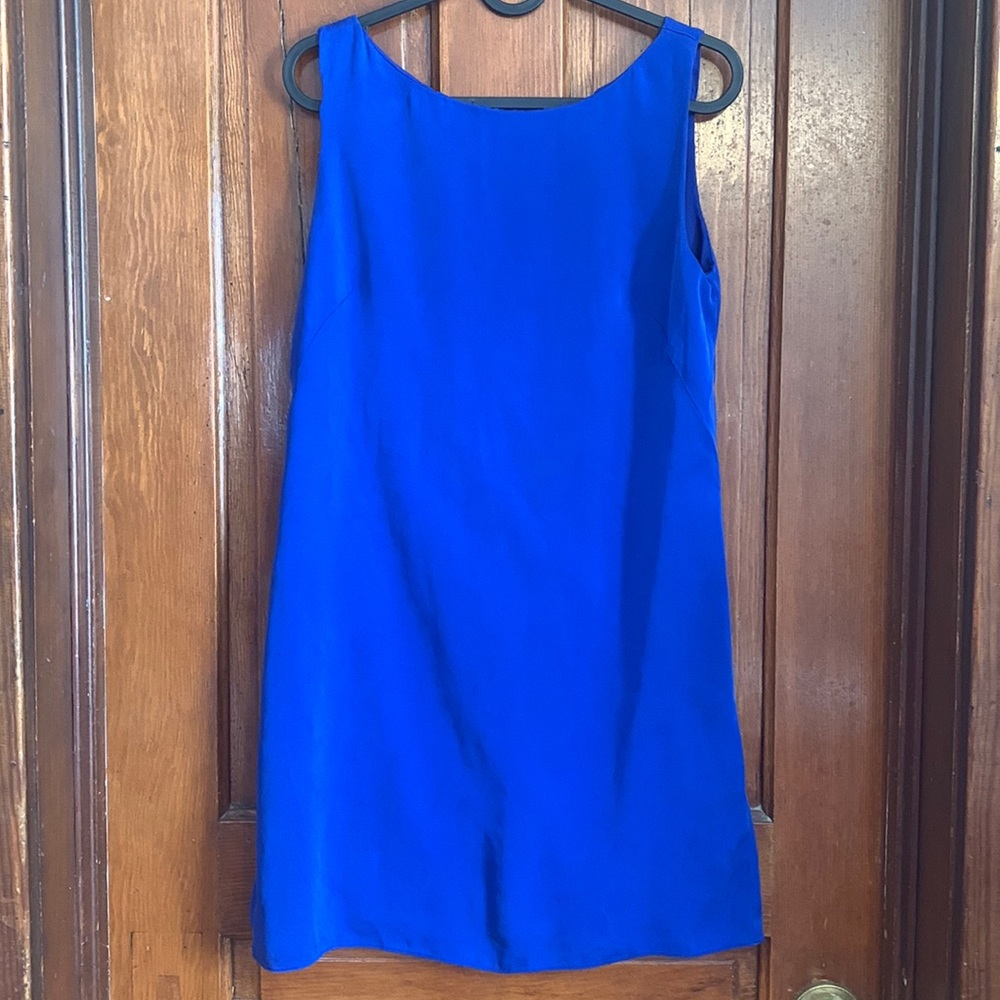 A Blue Silk Mini Dress by Milly